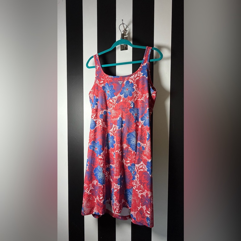 Columbia Red, White and Blue Floral Performance Dress - SZ XL - Picture 2 of 4